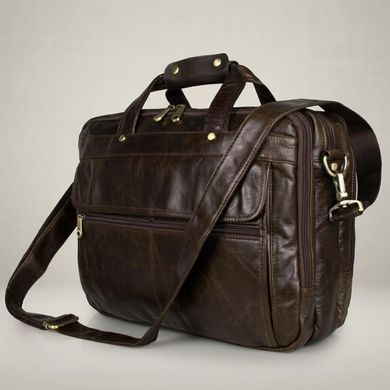 Шкіряна сумка для ноутбука роботи та документів Vintage 14247 Коричнева