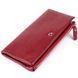 Кошелек-клатч из кожи с карманом для мобильного ST Leather 19311 Бордовый