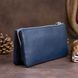 Вместительный клатч на два отделения женский ST Leather 19248 Синий