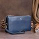 Вместительный клатч на два отделения женский ST Leather 19248 Синий