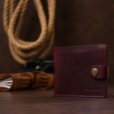 Женское винтажное портмоне Shvigel 16457 Бордовый