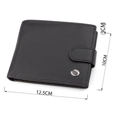 Мужской кошелек ST Leather 18328 (ST137) итальянская кожа Черный