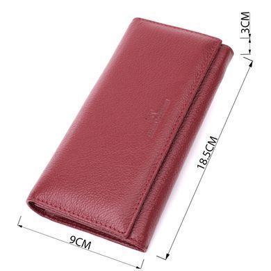 Оригінальний жіночий гаманець з натуральної шкіри ST Leather 22522 Бордовий
