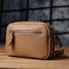 Женская сумка кросс-боди из натуральной кожи Vintage sale_15139 Бежевый