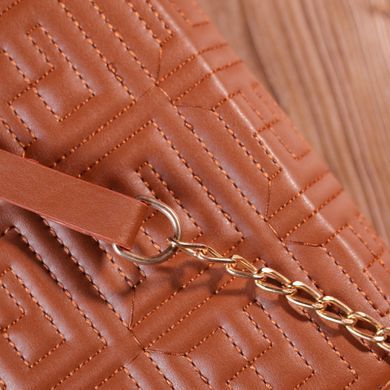 Компактная женская сумка из экокожи на плечо Vintage 18705 Коричневый