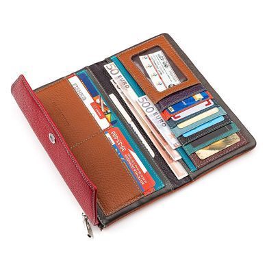 Кошелек женский ST Leather 18406 (SB42-2) многофункциональный Красный