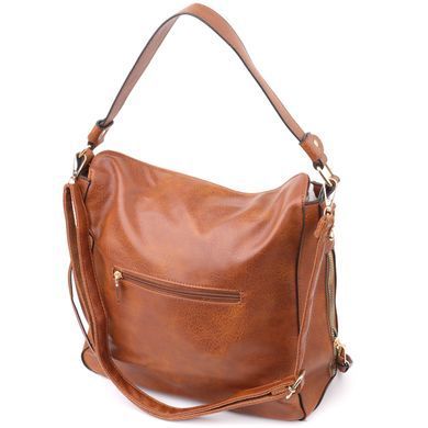 Жіноча сумка великого розміру з екошкіри Vintage sale_15140 Коричневий