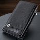 Женский кошелек в три сложения из лакированной фактурной натуральной кожи ST Leather 22707 Черный