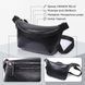 Кожаная бананка унисекс GRANDE PELLE 22813 Черный