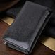 Женский кошелек в три сложения из лакированной фактурной натуральной кожи ST Leather 22707 Черный