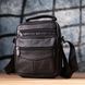 Невелика вертикальна сумка для чоловіків з натуральної шкіри Vintage sale_15099 Чорний