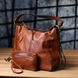 Жіноча сумка великого розміру з екошкіри Vintage sale_15140 Коричневий