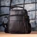Невелика вертикальна сумка для чоловіків з натуральної шкіри Vintage sale_15099 Чорний