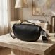 Женская сумка через плечо в классическом цвете из натуральной кожи Vintage 22655 Черный