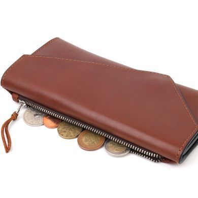 Практичное мужское портмоне Grande Pelle 11424 Коричневый
