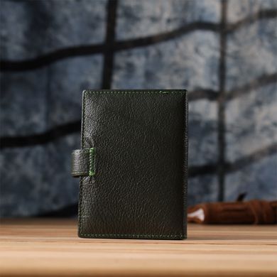 Оригинальная обложка на документы унисекс из натуральной кожи ST Leather 23119 Зеленый