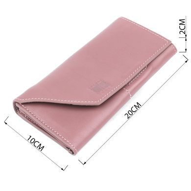 Превосходный кожаный женский кошелек Grande Pelle 11577 Розовый