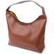 Жіноча сумка з переплетеної екошкіри Vintage sale_15142 Коричневий