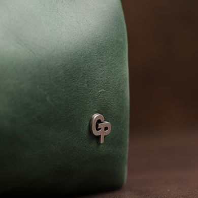 Кожаная косметичка унисекс GRANDE PELLE 11571 Зеленый