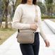 Стильная сумка для женщин из фактурной натуральной кожи Vintage 22662 Бежевая