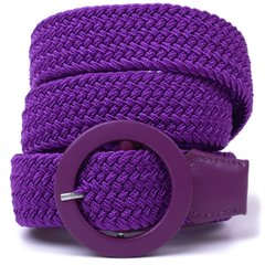 Текстильний жіночий ремінь Vintage 20816 Фіолетовий