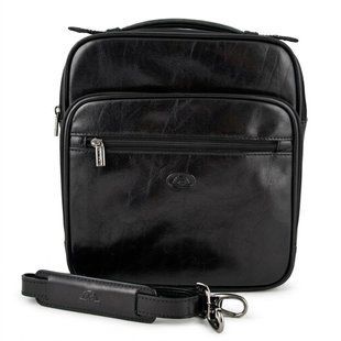 Мужская кожаная сумка Tony Perotti Italico 7058 nero (90634) Черная