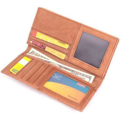 Кошелек унисекс в винтажной натуральной коже 22853 Vintage Рыжий