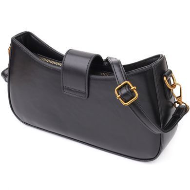 Жіноча елегантна сумка з екошкіри Vintage sale_15149 Чорний