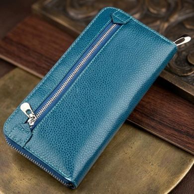 Жіночий клатч-візитниця ST Leather 18861 Блакитний