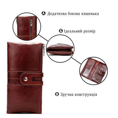 Гаманець жіночий Vintage 14906 Бордовий