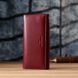 Элегантный кошелек у два сложения из натуральной кожи ST Leather 23065 Бордовый