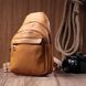 Яркая женская сумка через плечо с отверстием для наушников из экокожи Vintage 22788 Желтый