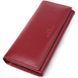 Элегантный кошелек у два сложения из натуральной кожи ST Leather 23065 Бордовый