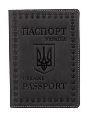 Кожаная обложка для паспорта европейского качества Shvigel 16132 Серый