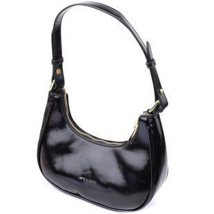 Лакова сумка на плече з екошкіри Vintage sale_15150 Чорний