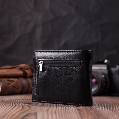 Чоловіче шкіряне портмоне із затискачем ST Leather 22485 Чорний