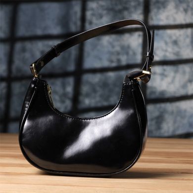 Лакированная женская сумка на плечо из экокожи Vintage sale_15150 Черный