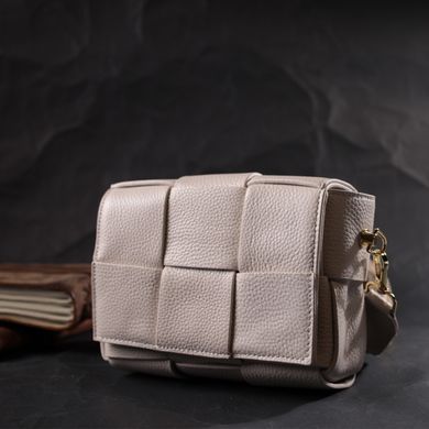 Вечірня жіноча сумка з палітурками з натуральної шкіри Vintage 22311 Біла