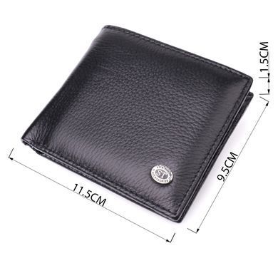 Чоловіче шкіряне портмоне із затискачем ST Leather 22485 Чорний