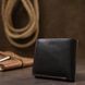 Кожаное стильное портмоне GRANDE PELLE 11551 Черный