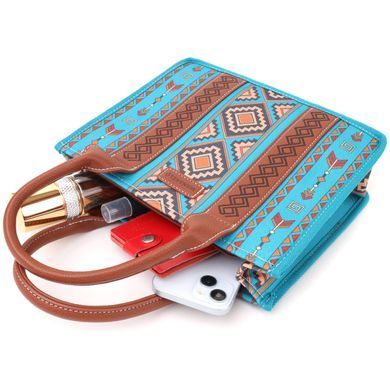 Барвиста жіноча сумка з текстилю Vintage sale_15151 Різнокольоровий