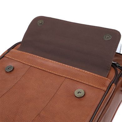 Чоловіча сумка з ручкою для перенесення в руці з натуральної шкіри Vintage 23025 Світло-коричневий