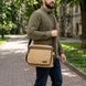 Практична сумка через плече для ноутбука 13" із щільного текстилю Vintage 22202 Пісочний