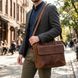 Кожаный портфель для ноутбука работы и документов Vintage 14066 Коричневый