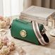Женская сумка с оригинальным украшением из натуральной кожи Vintage 22261 Зеленая