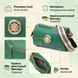 Женская сумка с оригинальным украшением из натуральной кожи Vintage 22261 Зеленая