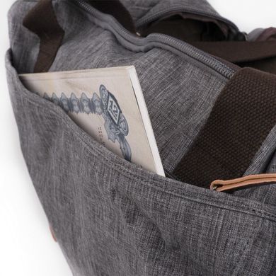 Дорожня сумка текстильна Vintage 20137 Сіра