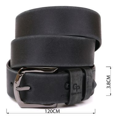 Элитный мужской кожаный ремень под джинсы GRANDE PELLE 00973