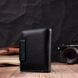 Портмоне для женщин в классическом цвете с интересной монетницей ST Leather 19449 Черный