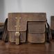 Сумка чоловіча з ефектом старовини Vintage 14697 Коричнева